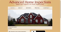 Desktop Screenshot of advancedhomeinspections.net